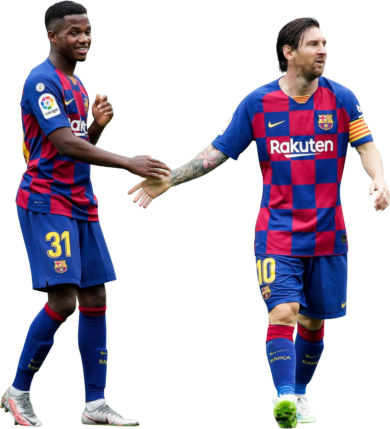 Ansu Fati & Lionel Messi