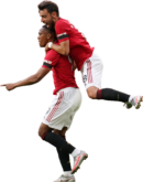 Anthony Martial & Bruno Fernandes football render