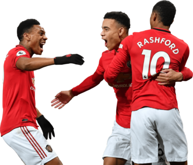 Anthony Martial, Mason Greenwood & Marcus Rashford