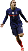 Antoine Griezmann football render