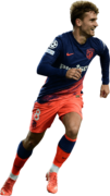 Antoine Griezmann football render