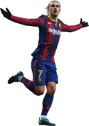 Antoine Griezmann football render