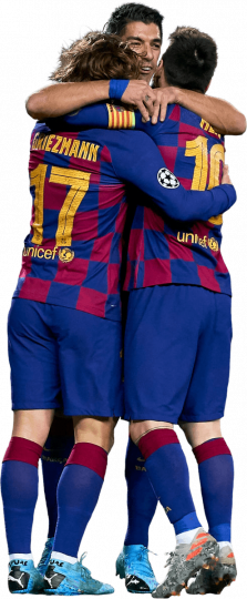 Antoine Griezmann, Luis Suarez & Lionel Messi