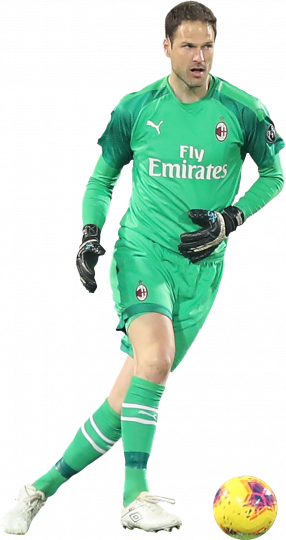 Asmir Begovic Milan football render - FootyRenders