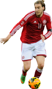 Nicklas Bendtner football render