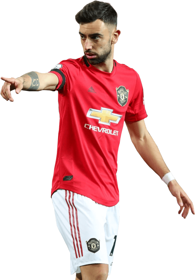 Bruno Fernandes Manchester United football render - FootyRenders