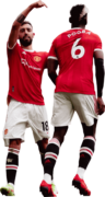 Bruno Fernandes & Paul Pogba football render