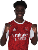 Bukayo Saka football render