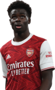 Bukayo Saka football render