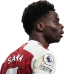 Bukayo Saka football render