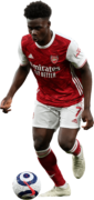 Bukayo Saka football render