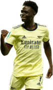 Bukayo Saka football render