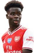 Bukayo Saka football render