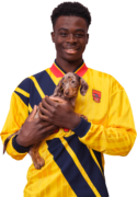 Bukayo Saka football render