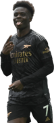 Bukayo Saka football render