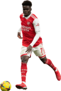 Bukayo Saka football render