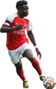 Bukayo Saka football render