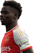 Bukayo Saka football render