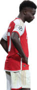 Bukayo Saka football render