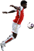 Bukayo Saka football render