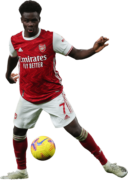 Bukayo Saka football render