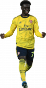 Bukayo Saka football render