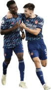 Bukayo Saka & Kieran Tierney football render