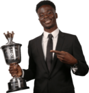 Bukayo Saka PFA Young Player of the Year 2023 football render