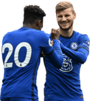 Callum Hudson-Odoi & Timo Werner football render