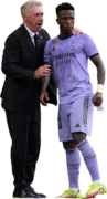 Carlo Ancelotti & Vinicius Junior football render