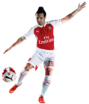 Santi Cazorla football render