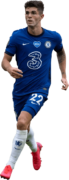 Christian Pulisic football render