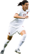 Christine Sinclair football render