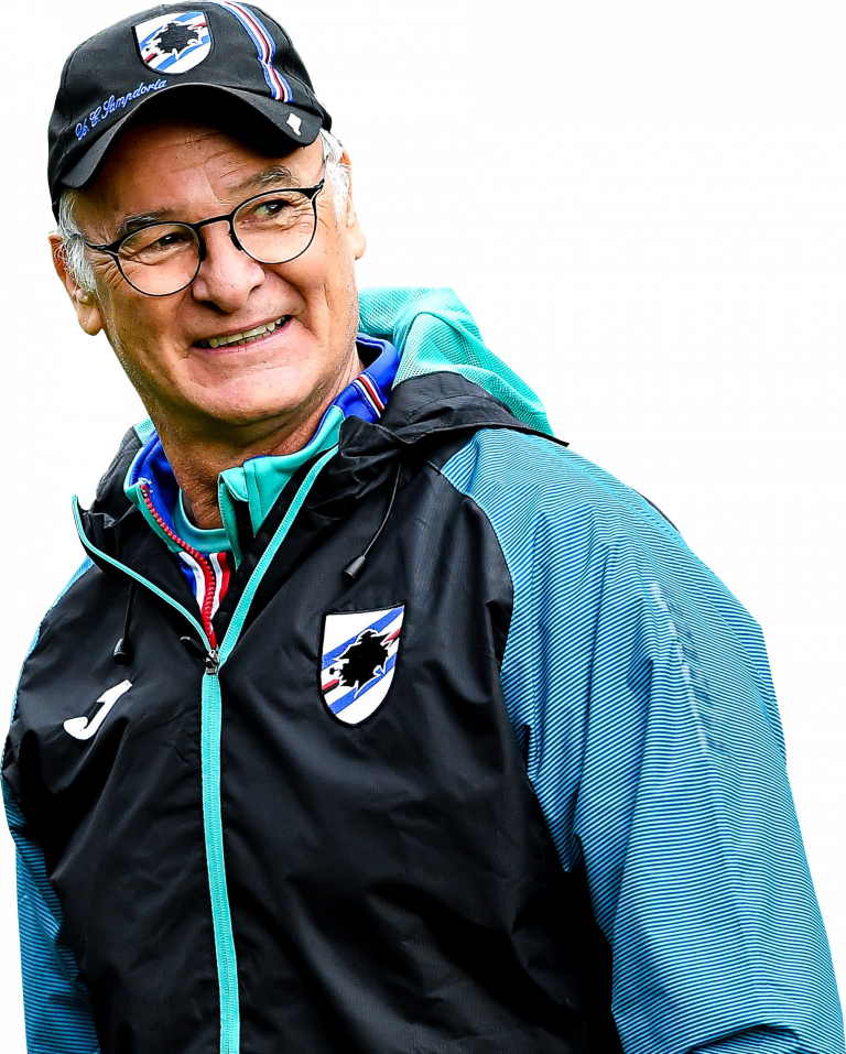 Claudio Ranieri Sampdoria football render - FootyRenders