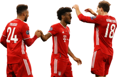 Corentin Tolisso, Kingsley Coman & Leon Goretzka