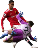 Cristiano Ronaldo & Freddie Woodman football render