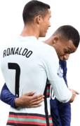 Cristiano Ronaldo & Kylian Mbappé football render