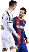 Cristiano Ronaldo & Lionel Messi football render
