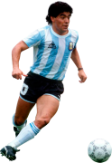 Diego Maradona football render