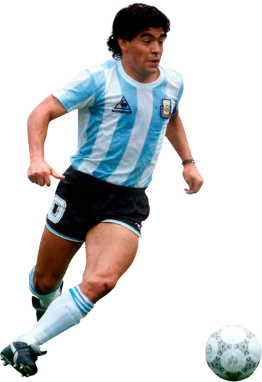 Diego Maradona football render - 24527 - FootyRenders