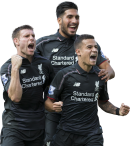 James Milner, Emre Can & Philippe Coutinho football render