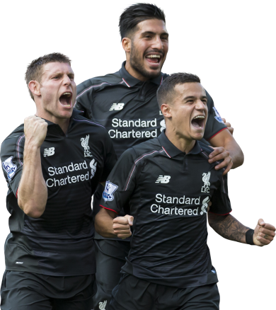 James Milner, Emre Can & Philippe Coutinho