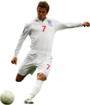 David Beckham football render