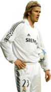 David Beckham football render