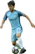 David Silva football render