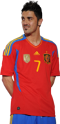 David Villa football render