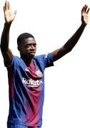 Ousmane Dembélé football render