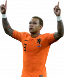 Memphis Depay football render