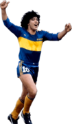 Diego Maradona football render