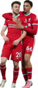 Diogo Jota & Trent Alexander-Arnold football render